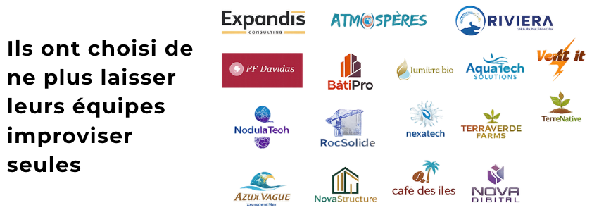 Logos des entreprises avec lesquelles Line Lubin a travaillé
